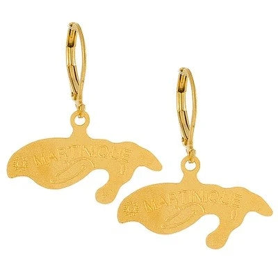 Boucles d'oreilles pour femme doré - Martinique