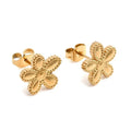 Boucles d'oreilles doré fleur