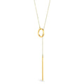 Collier acier inoxydable chaîne et pendentif cercle et bâton
