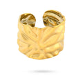Bague manchette doré
