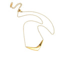Collier acier inoxydable chaîne et pendentif V